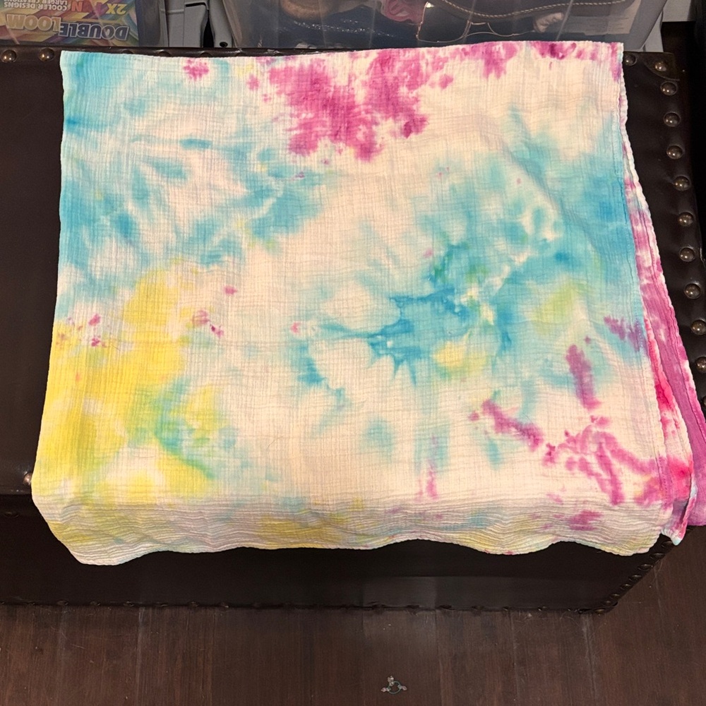 Vibrant Tie-Dye swaddle Blanket